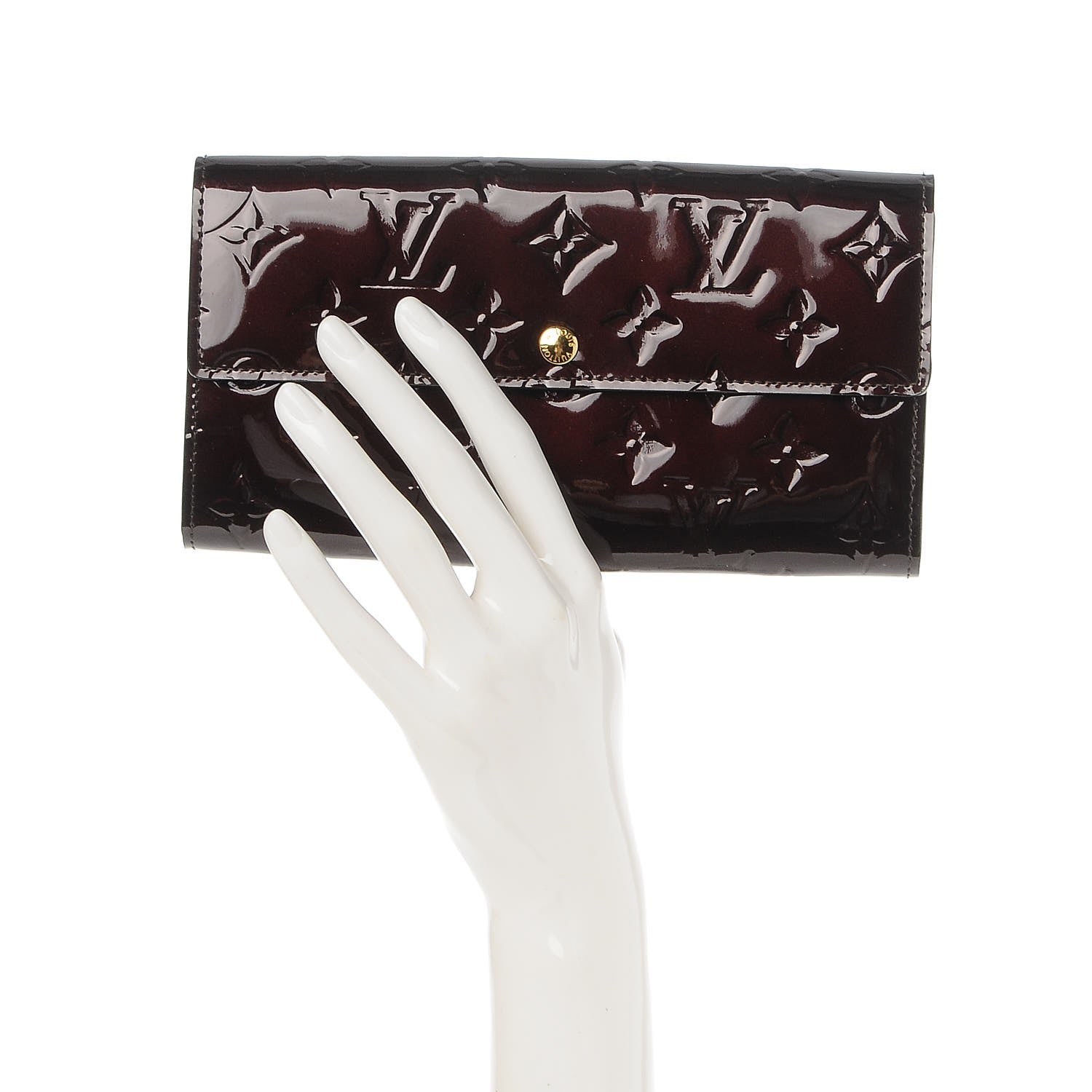 Louis Vuitton Vernis Sarah Wallet Amarante 2 of 8