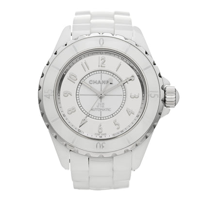 Chanel Stainless Steel Ceramic 38mm J12 Mirror Automatic Watch White 1 of 5