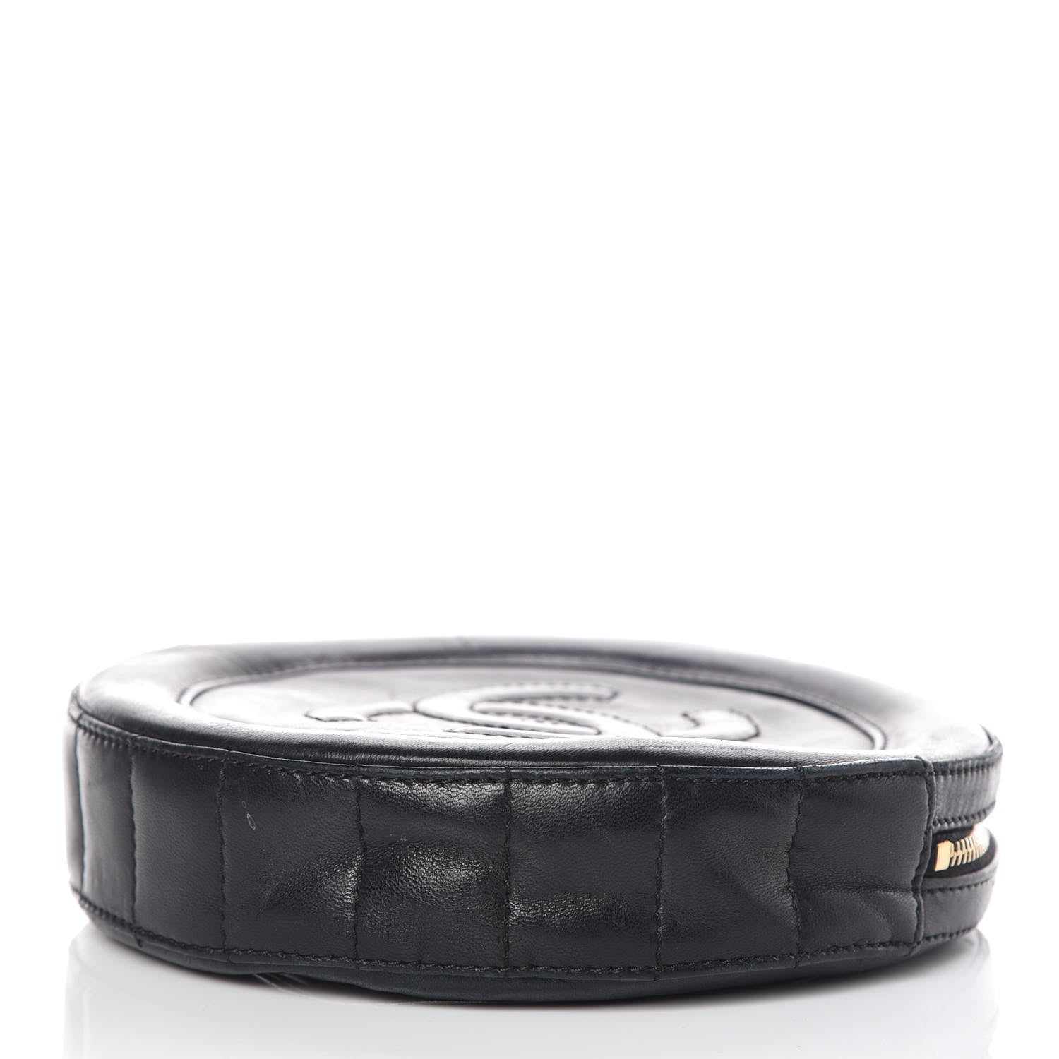 Chanel Lambskin Square Quilted Round Shoulder Bag Black 4 of 8