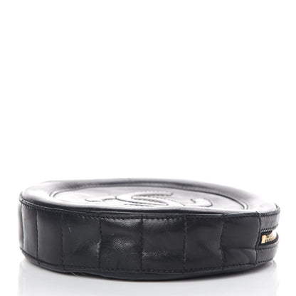 Chanel Lambskin Square Quilted Round Shoulder Bag Black 4 of 8