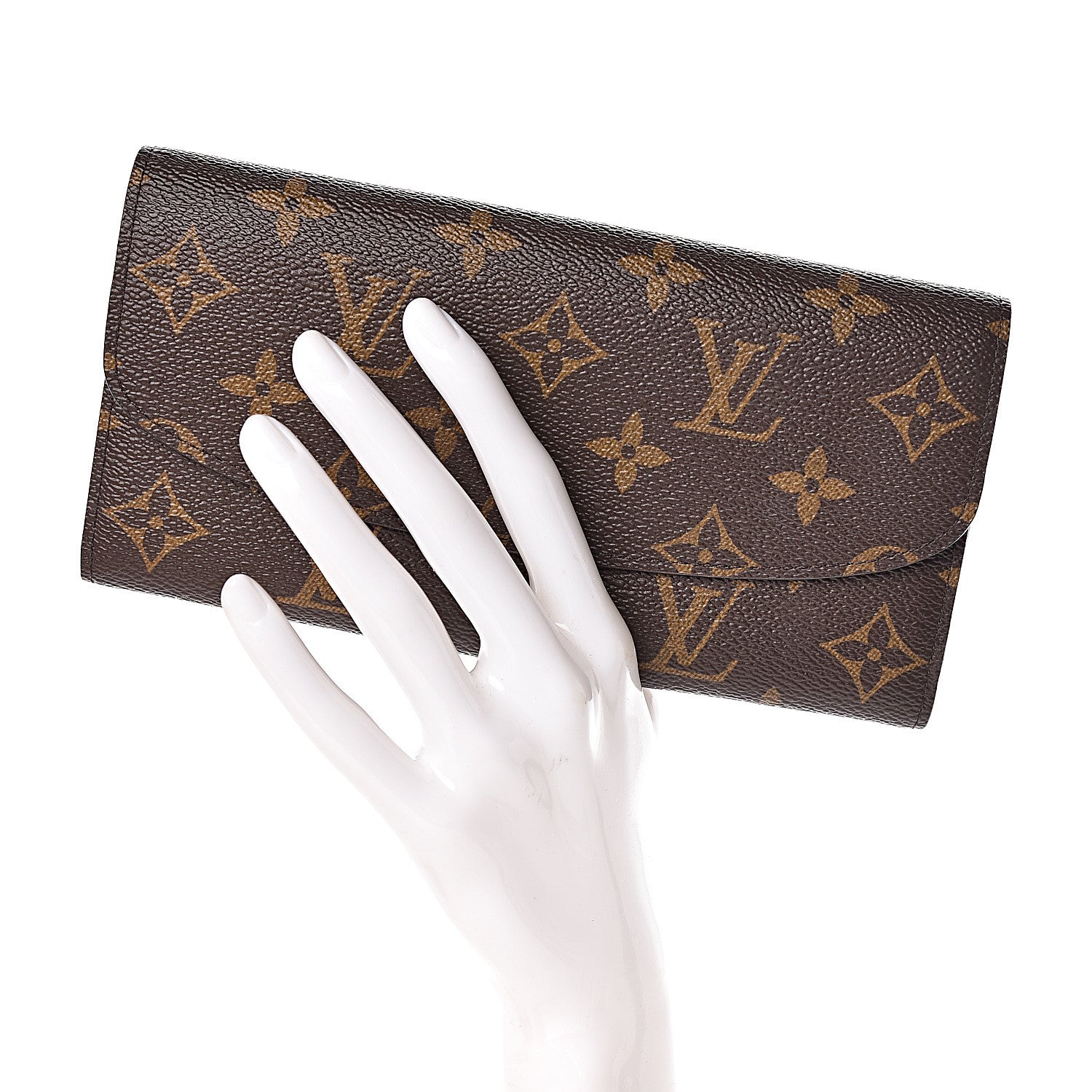 Louis Vuitton Monogram Emilie Wallet Rose Ballerine 2 of 8