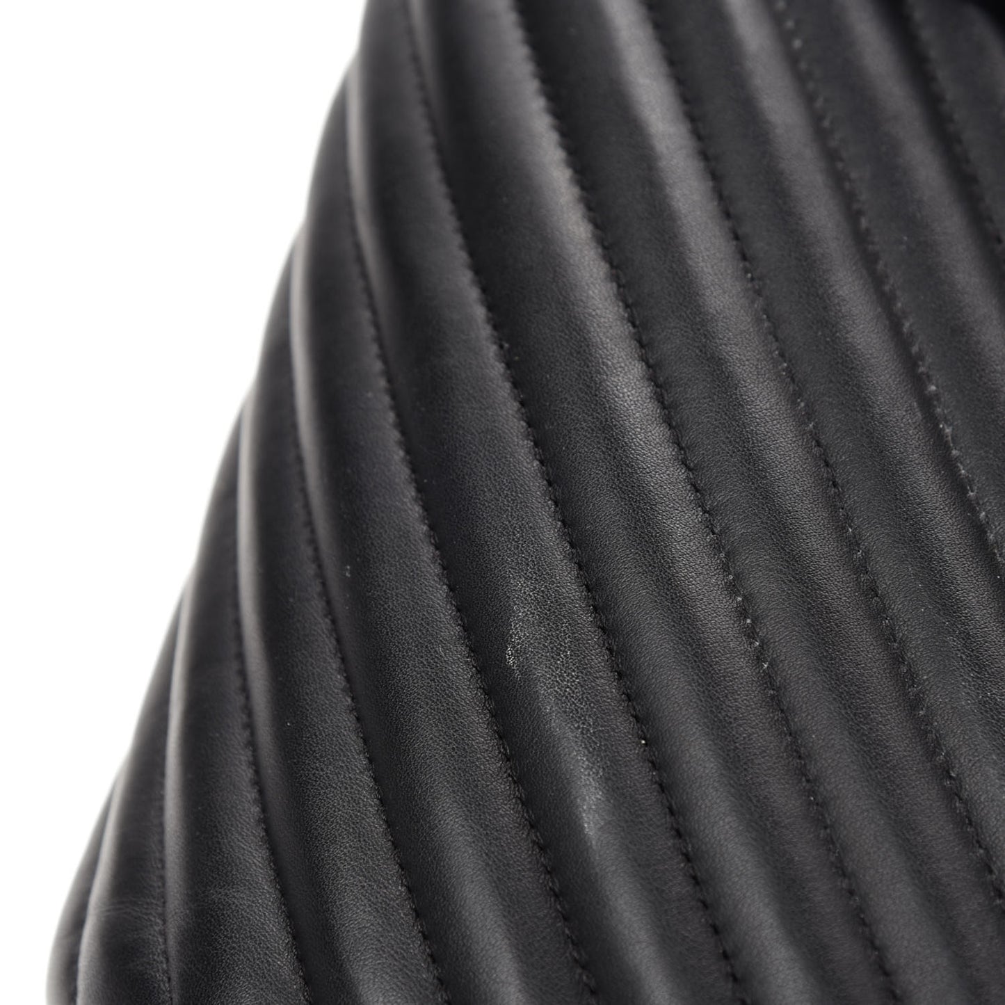 Calfskin Chevron Quilted Large Urban Spirit Backpack Black