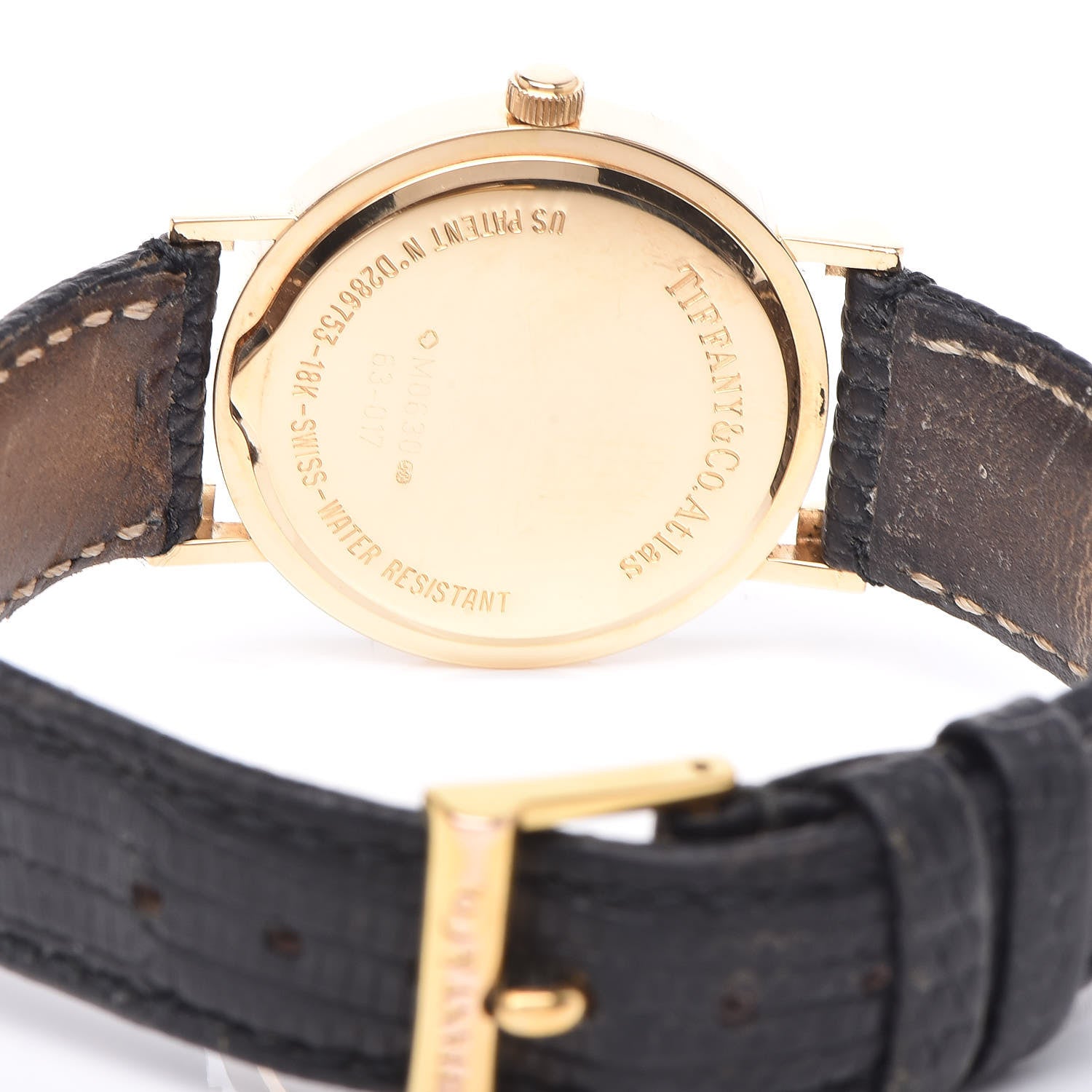 Tiffany 18K Yellow Gold Lizard 31mm Atlas Quartz Watch Gold 5 of 9