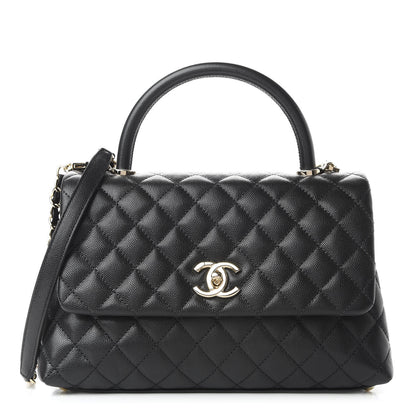 Chanel Caviar Quilted Small Coco Handle Flap Black 1 of 10