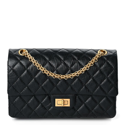 Chanel Aged Calfskin Quilted 2.55 Reissue 225 Flap Black 1 of 8
