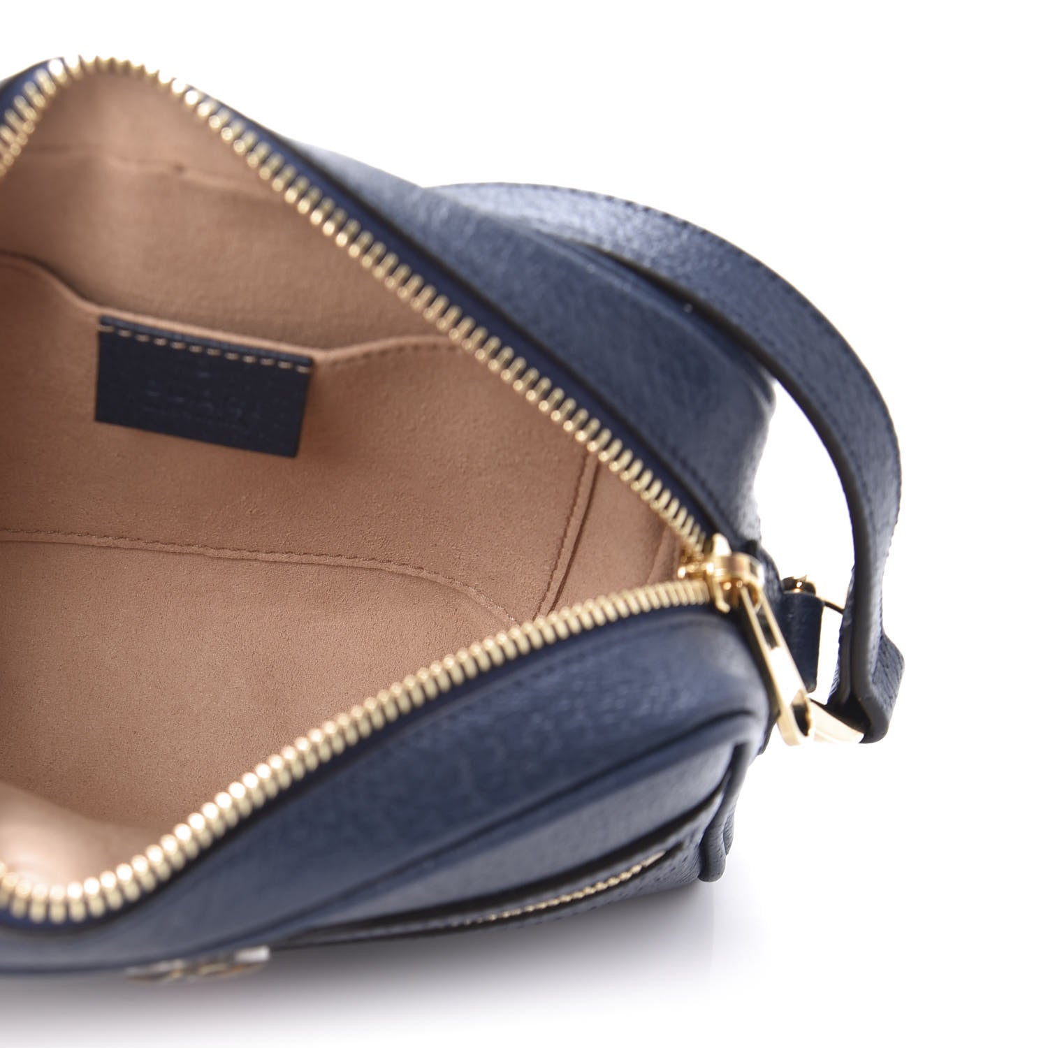 Gucci Textured Calfskin Web Mini Ophidia Shoulder Bag Blue Agata 5 of 11