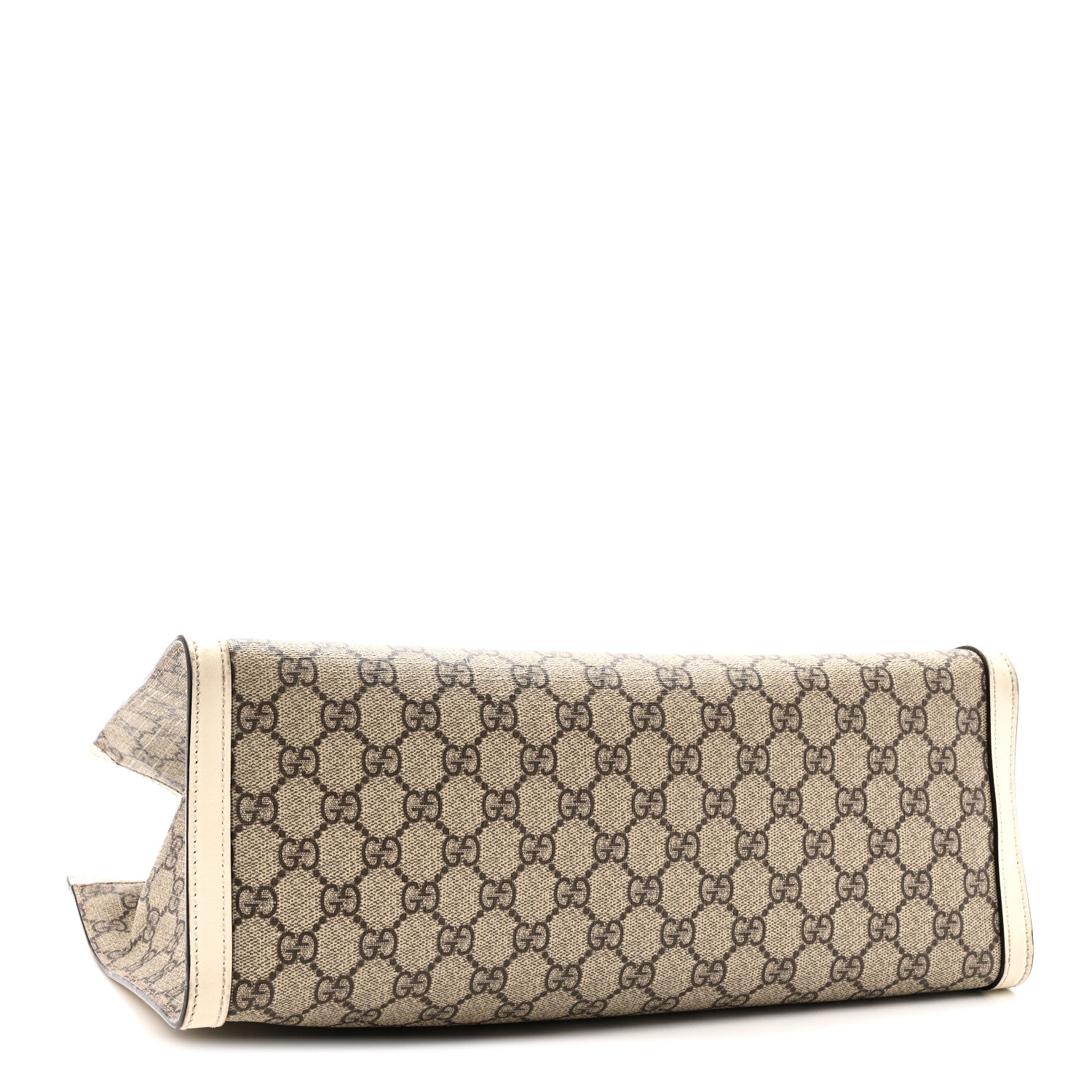 Gucci GG Supreme Monogram Medium Padlock Tote White 4 of 11