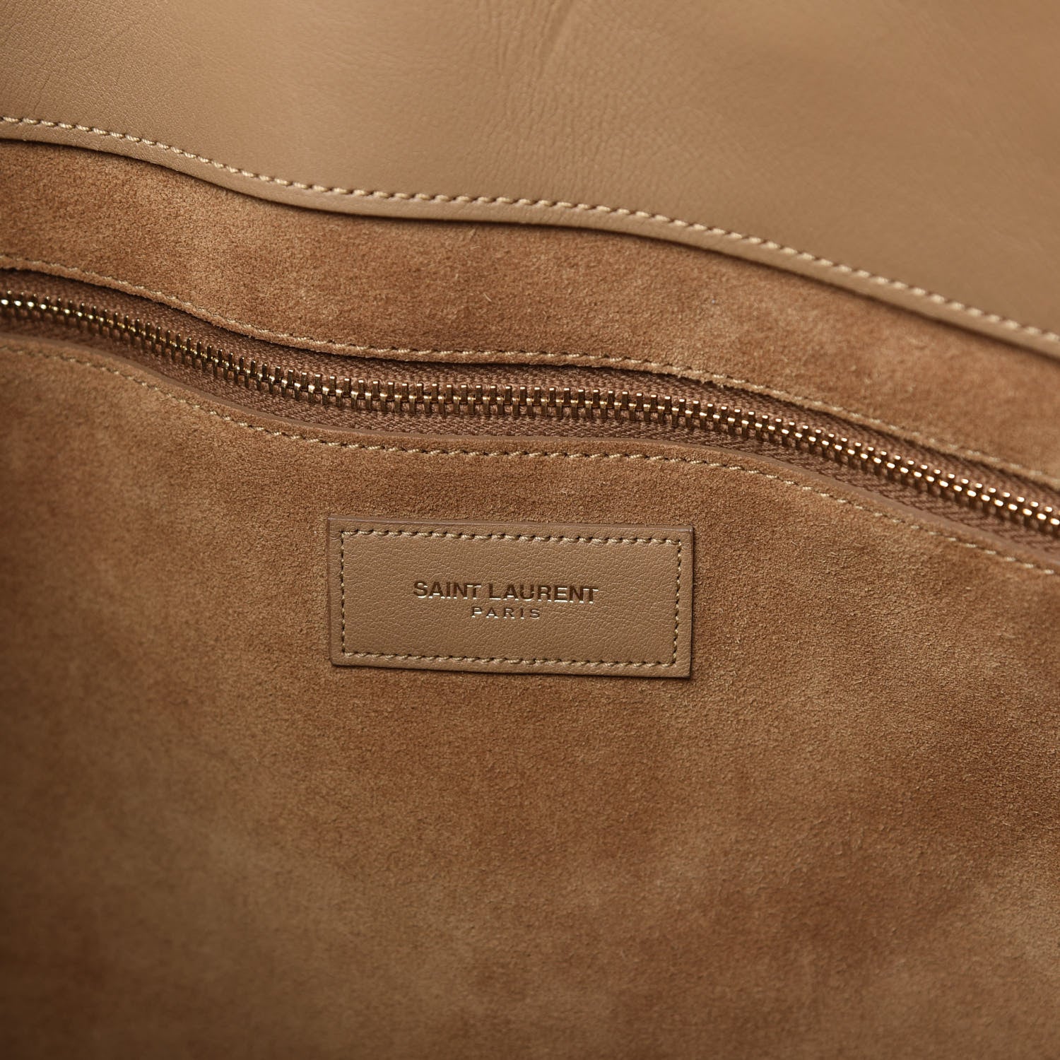 Saint Laurent Calfskin Large Sac de Jour Carryall Tan 9 of 11