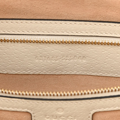 Gucci GG Supreme Monogram Textured Dollar Calfskin Web Medium Ophidia Shopping Tote Beige Ebony Mystic White 7 of 16