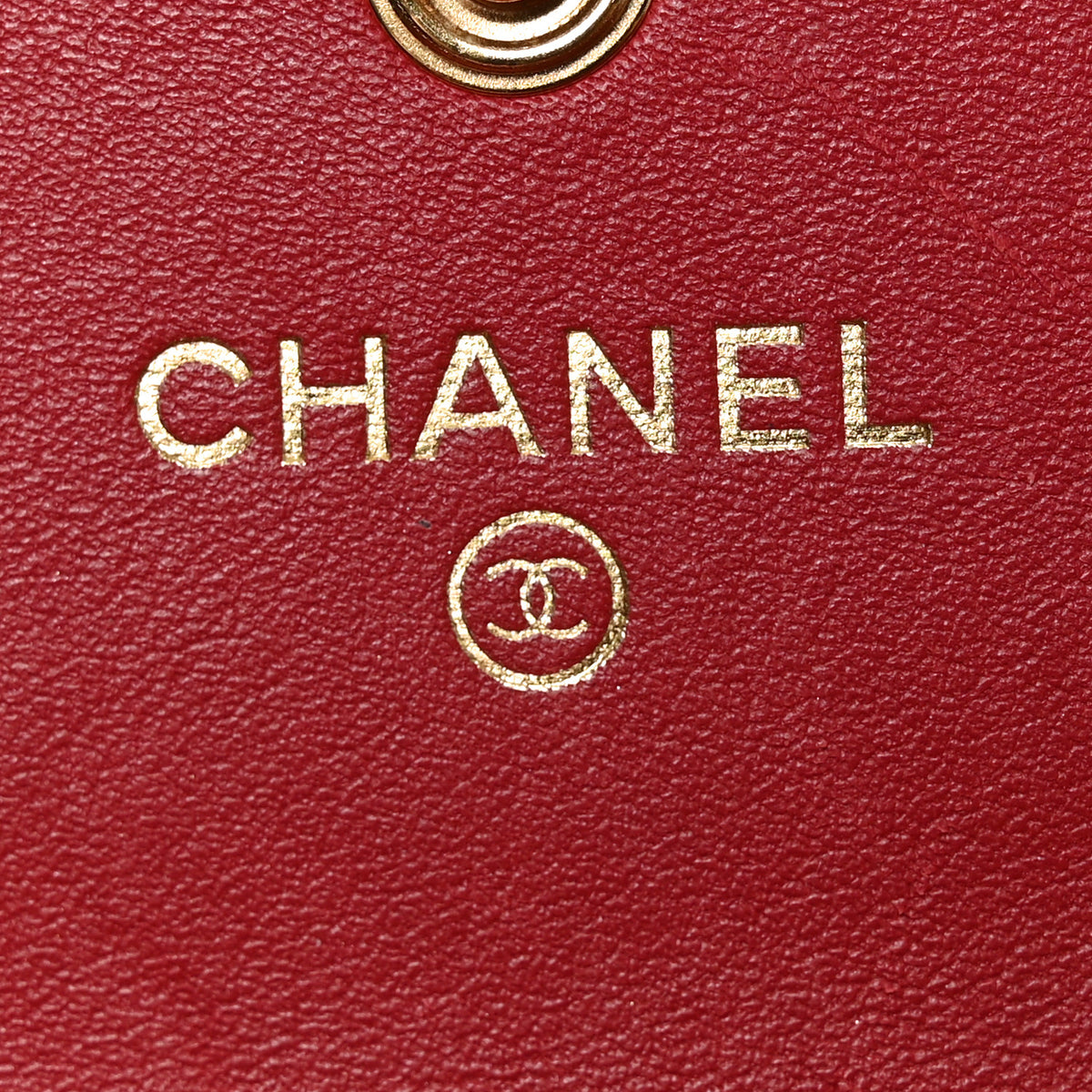 Lambskin Quilted Boy Flap Wallet Red