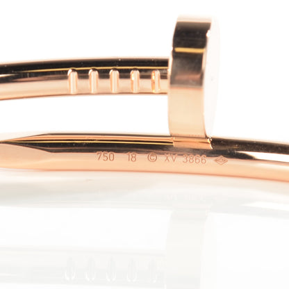 Cartier 18K Pink Gold Juste Un Clou Bracelet 18 4 of 6