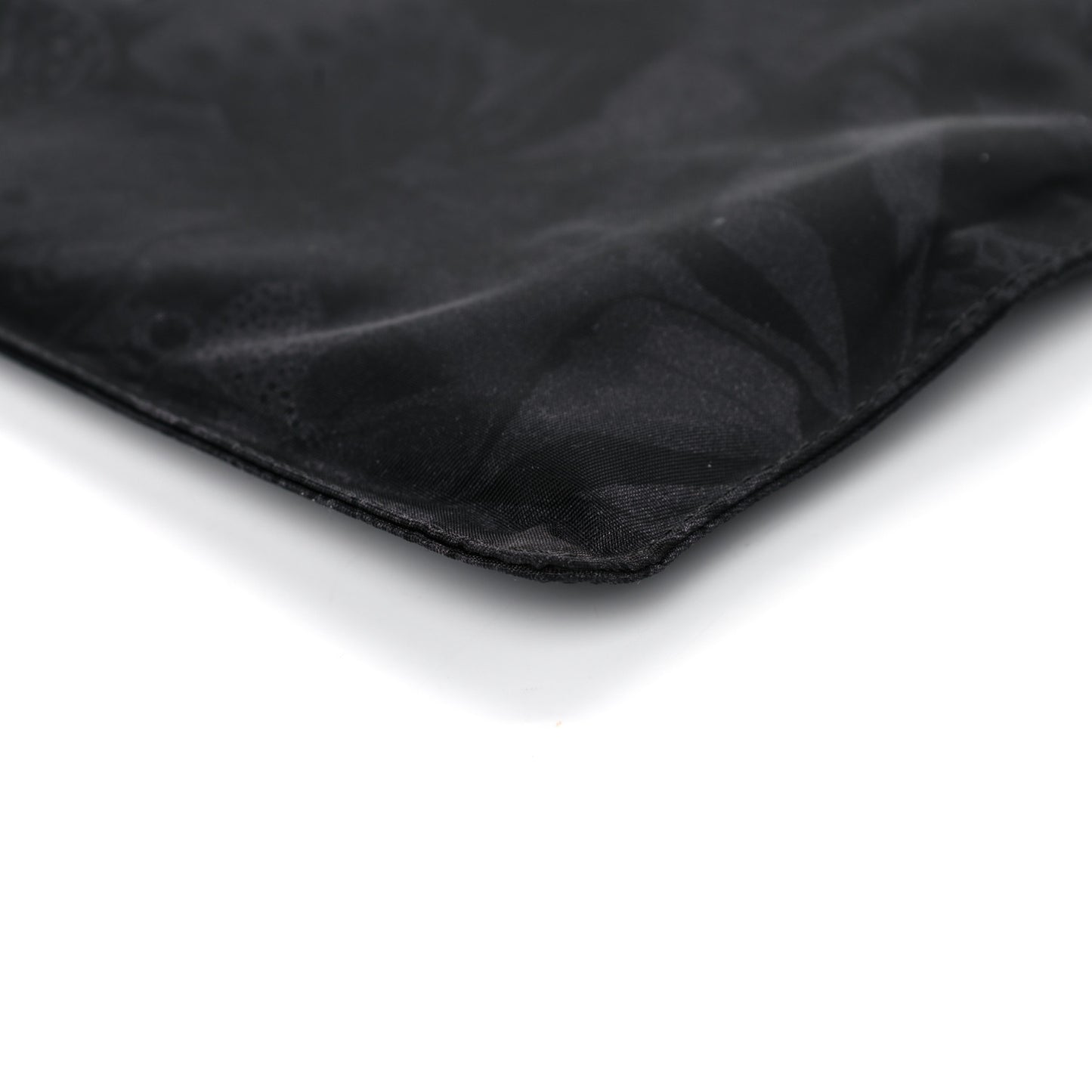 Nylon Camubutterfly Rockstud Zip Pouch Black