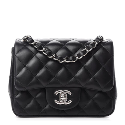 Chanel Lambskin Quilted Mini Square Flap Black 1 of 11