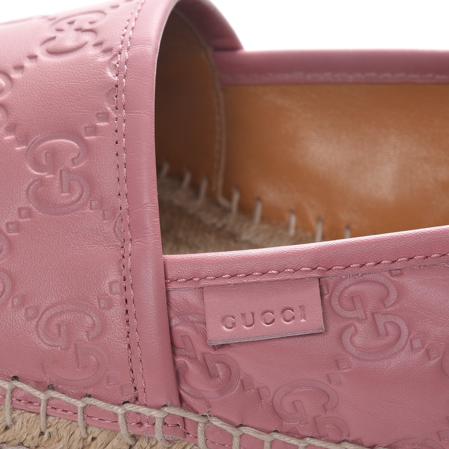 Guccissima Signature Espadrilles 41 Rose Baby Candy