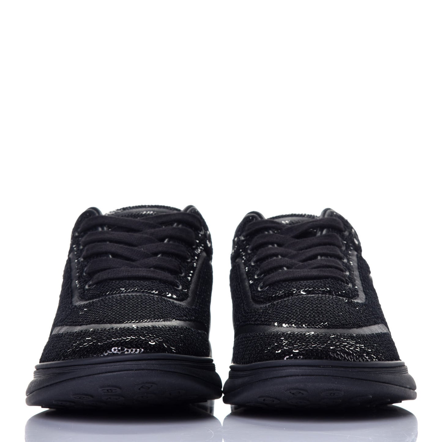 Sequin CC Sneakers 37 Black