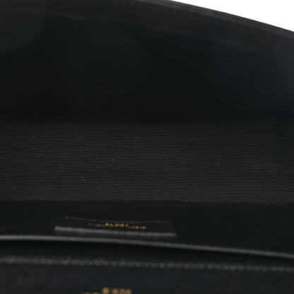 Saint Laurent Grain De Poudre Medium Classic Monogram Kate Satchel Black 5 of 9