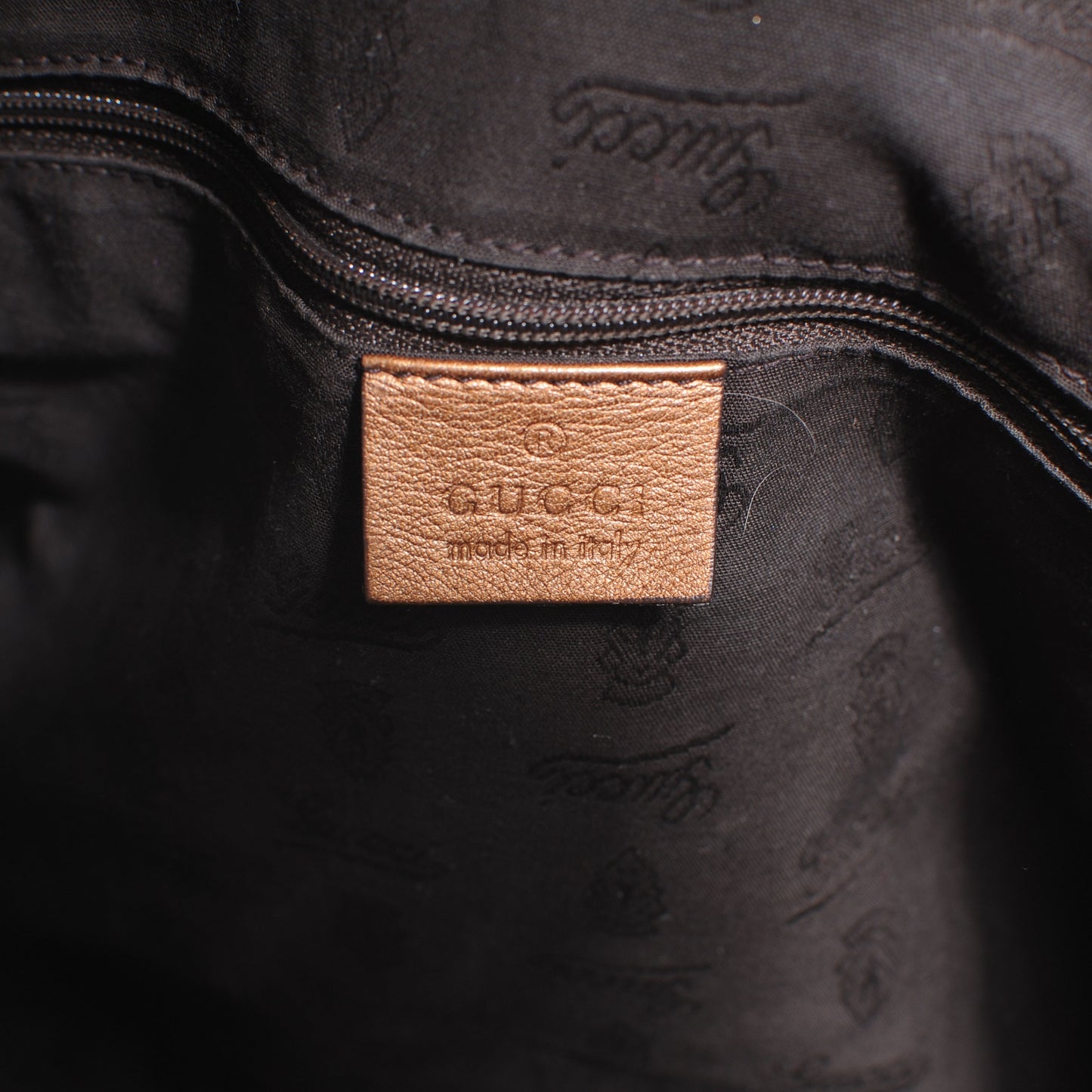 Guccissima Large Sukey Tote Bronze