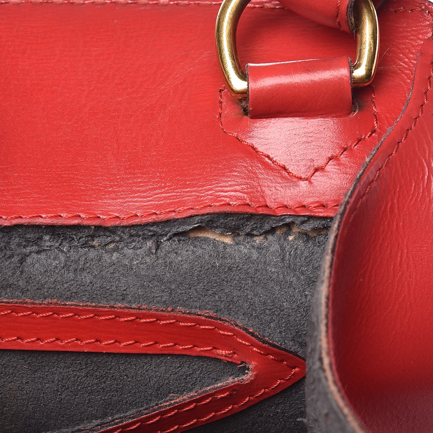 Louis Vuitton Epi Cluny Castillan Red 10 of 10