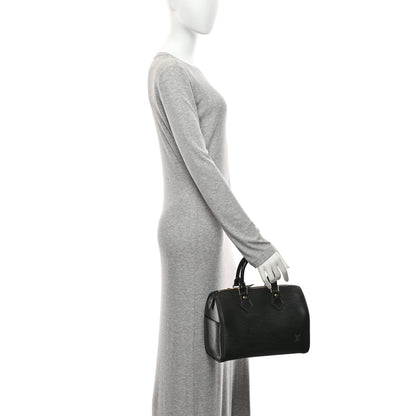 Louis Vuitton Epi Speedy 25 Black 2 of 10