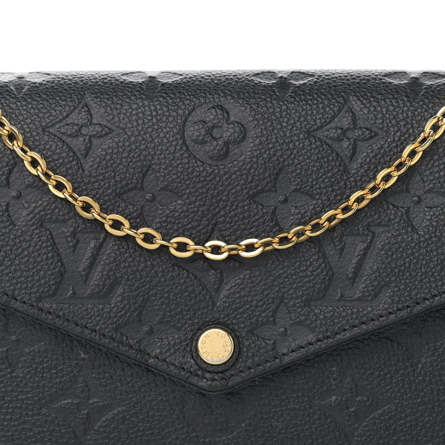 Louis Vuitton Empreinte Pochette Felicie Chain Wallet Black 8 of 10