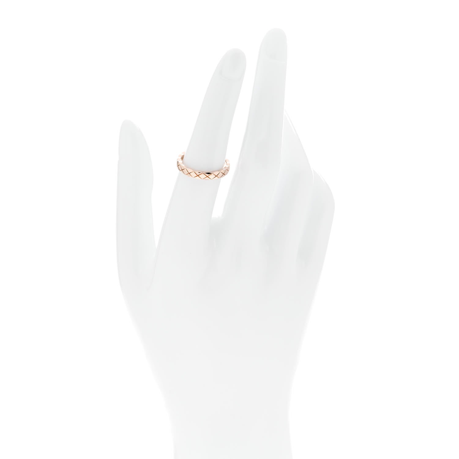 Chanel 18K Beige Gold Mini Coco Crush Ring 53 6.25 2 of 5