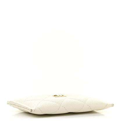 Chanel Caviar Quilted Card Holder White 4 of 12