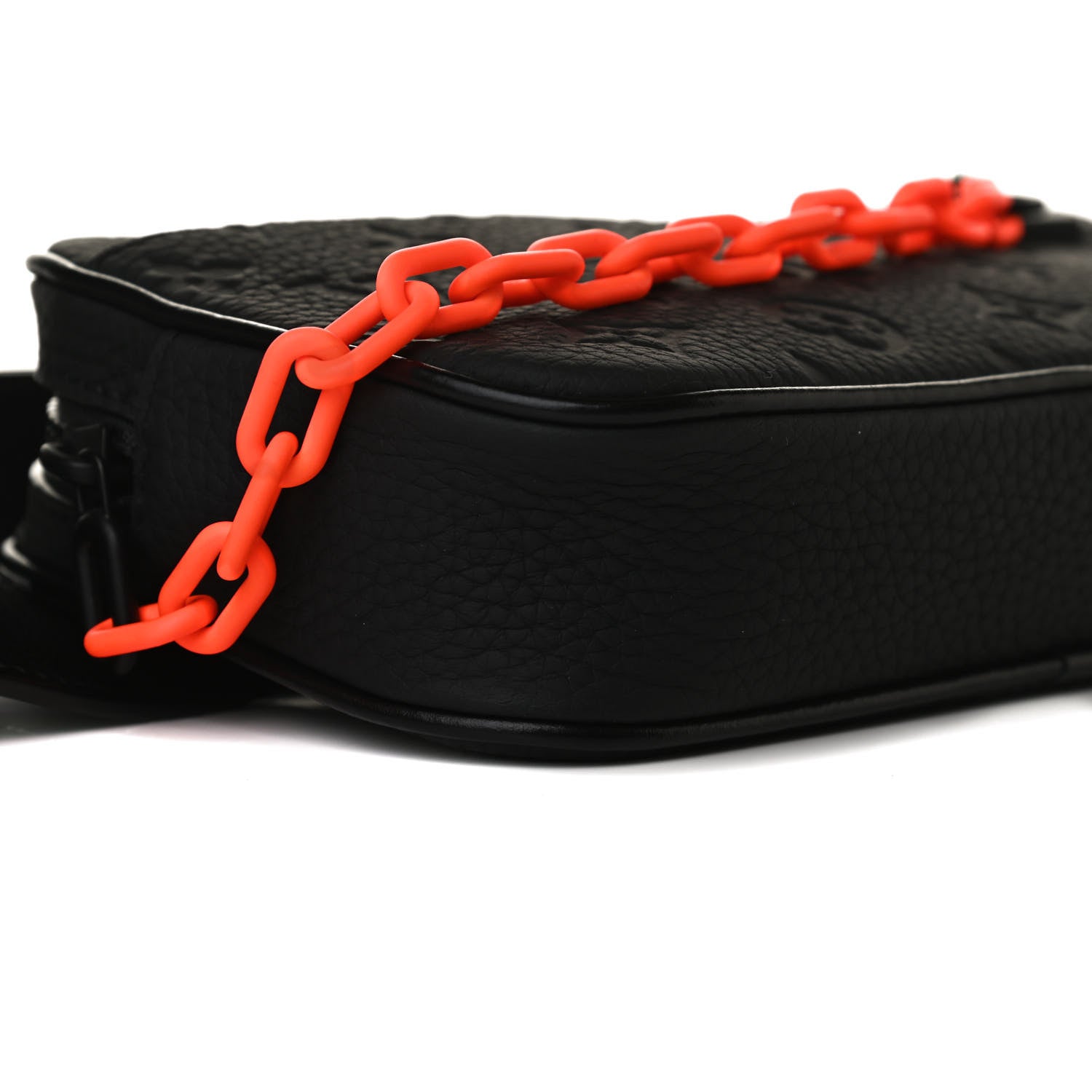 Louis Vuitton Taurillon Monogram Uniformes Solar Ray Soft Pochette Volga Belt Bag Black 8 of 10
