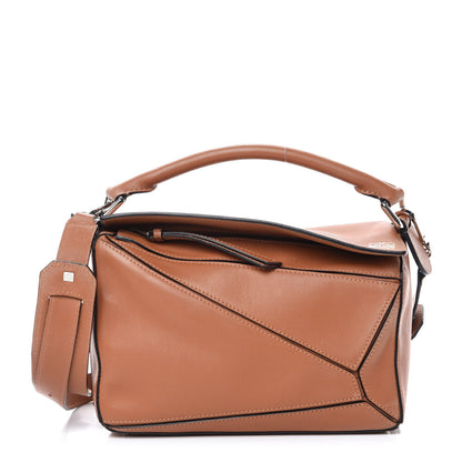 Loewe Calfskin Small Puzzle Bag Tan 1 of 10