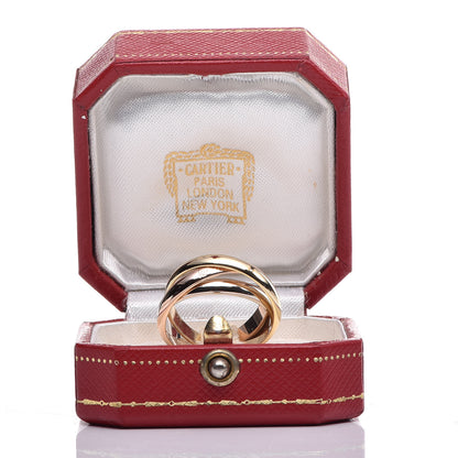 Cartier 18K Pink Yellow White Gold Classic Les Must De Trinity Ring 56 7.5 6 of 6