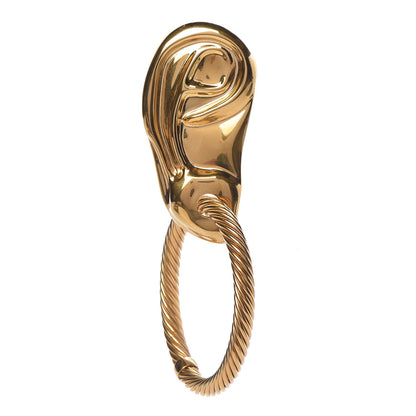Gucci Metal Right Ear Accessory with Hoop Gold 1 of 5