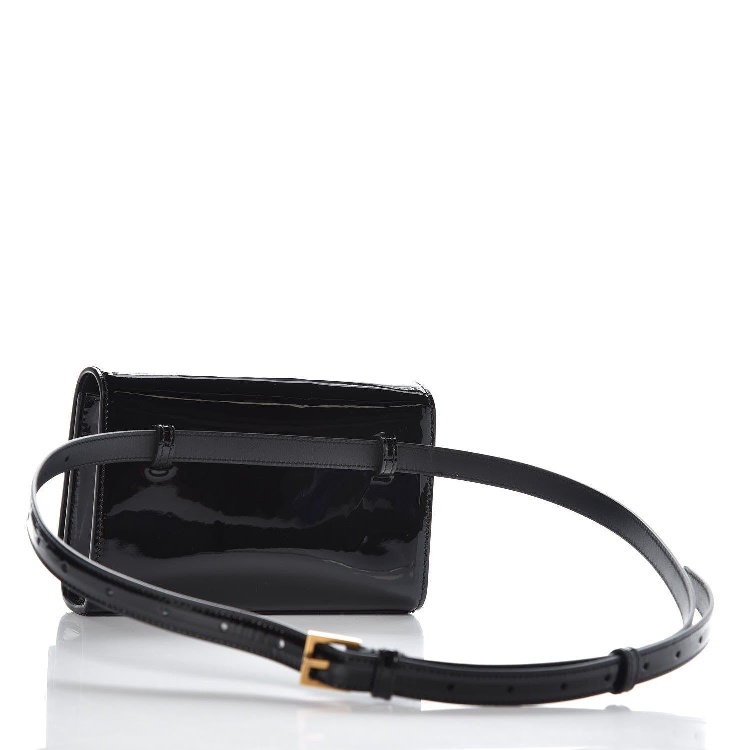 Saint Laurent Patent Monogram Kate Belt Bag Black 3 of 6