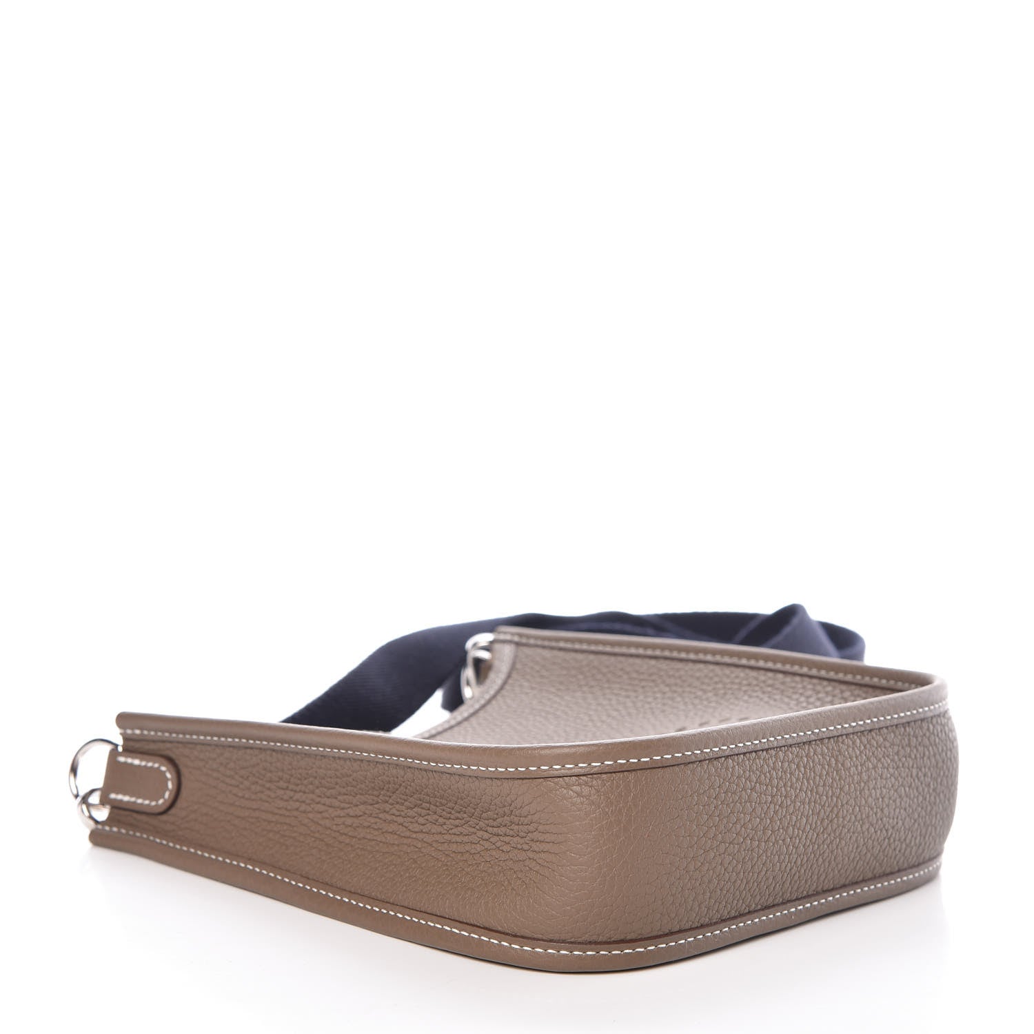 Hermes Taurillon Clemence Amazone Evelyne TPM Etoupe Bleu Indigo 4 of 10