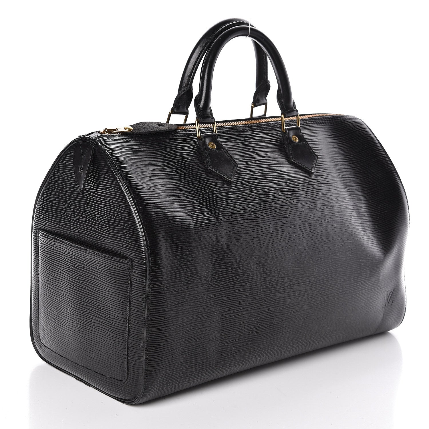 Louis Vuitton Epi Speedy 40 Black 3 of 12