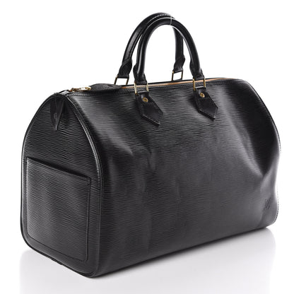 Louis Vuitton Epi Speedy 40 Black 3 of 12