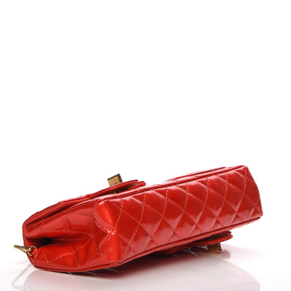 Chanel Patent Quilted Reissue Flap Clutch Red 4 of 8