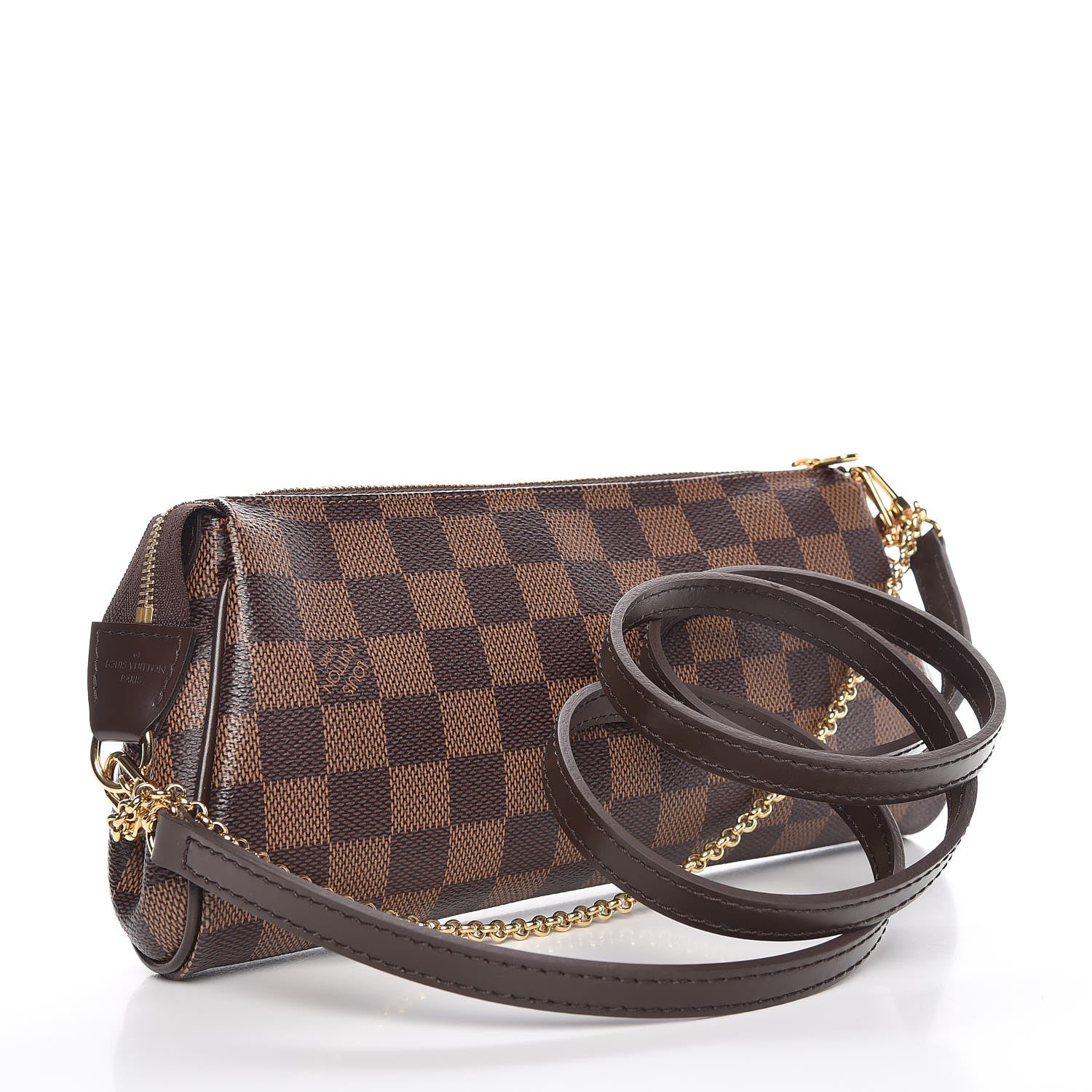 Louis Vuitton Damier Ebene Eva Clutch 3 of 8