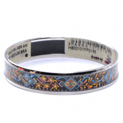 Hermes Enamel Printed Musique des Dieux Medium Bracelet 65 Bleu 1 of 6