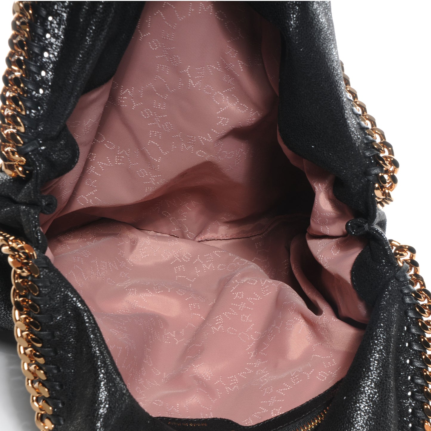 Faux Leather Shaggy Deer Falabella Black