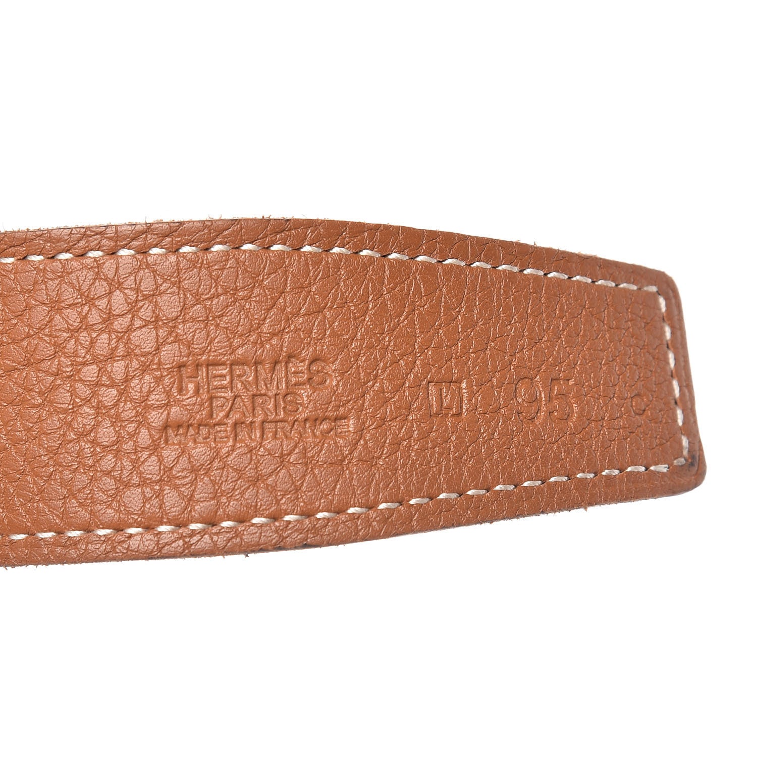 Hermes Box Togo 32mm H Belt 95 Black Gold 4 of 8