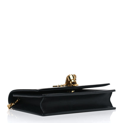 Saint Laurent Smooth Calfskin Classic Monogram Kate Tassel Chain Wallet Black 3 of 8
