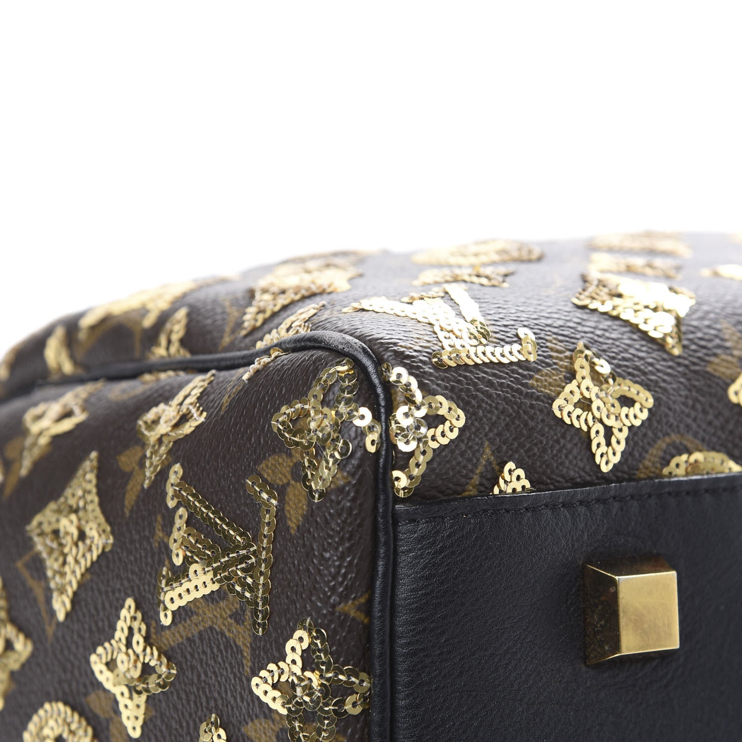 Louis Vuitton Monogram Sequins Eclipse Speedy 28 Gold 8 of 14