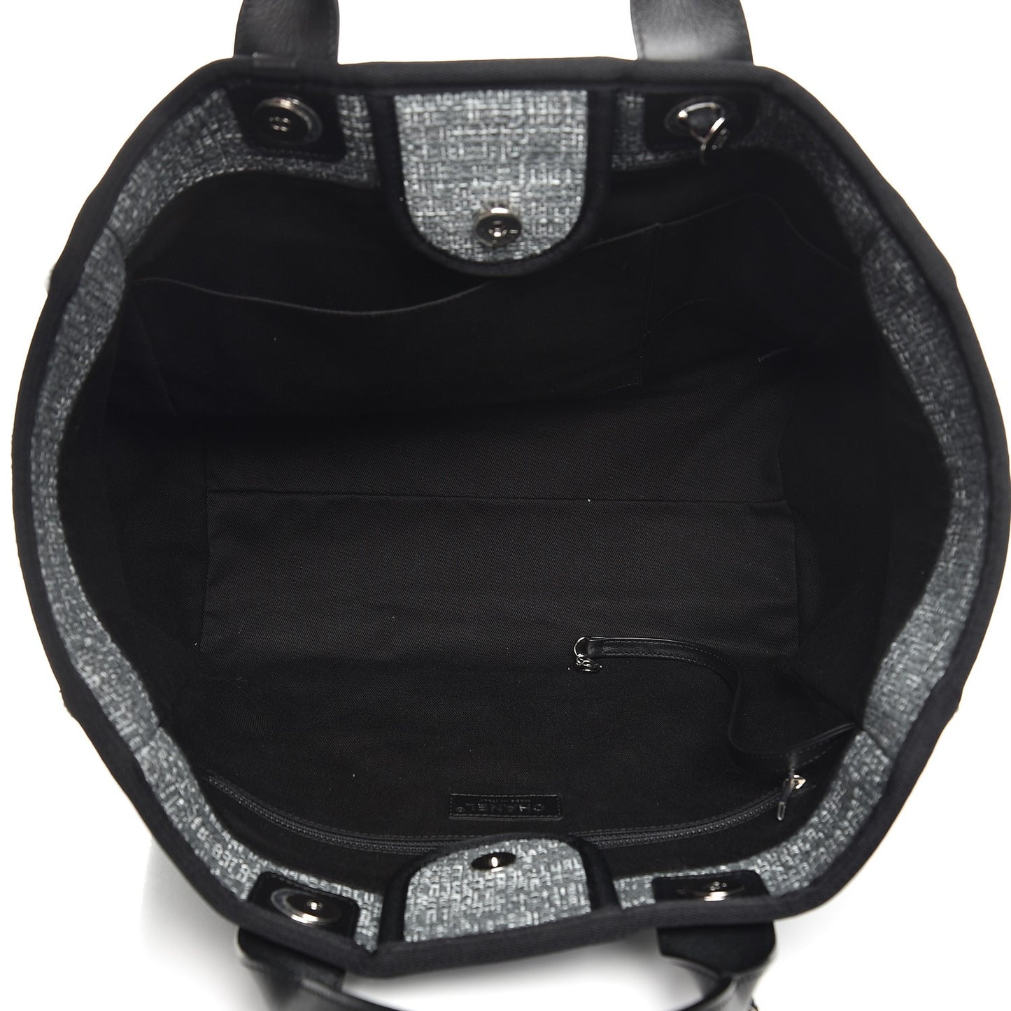 Canvas Large Deauville Tote Charcoal