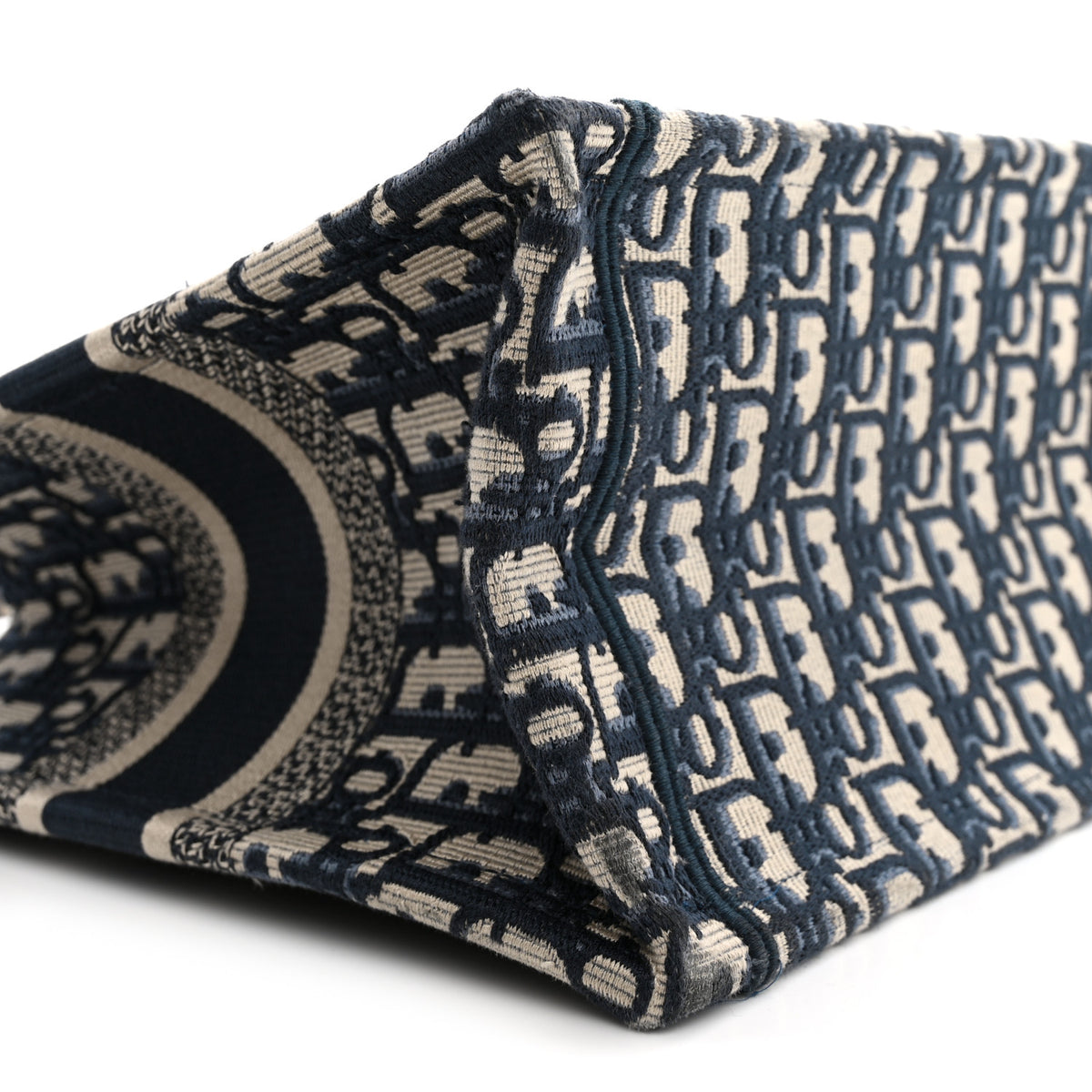 Oblique Small Book Tote Blue Multicolor