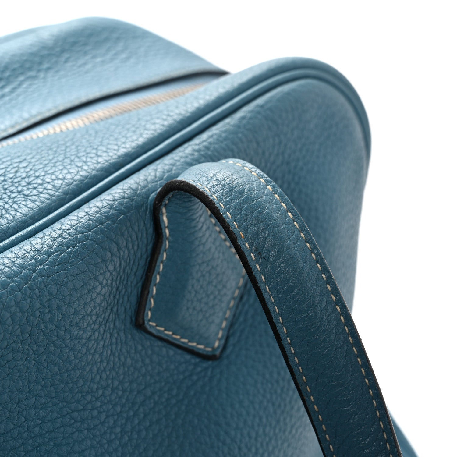Hermes Taurillon Clemence Victoria II 35 Blue Jean 12 of 13