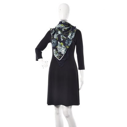Gucci Modal Silk New Bloomy Shawl Midnight Blue Sky Blue 2 of 4