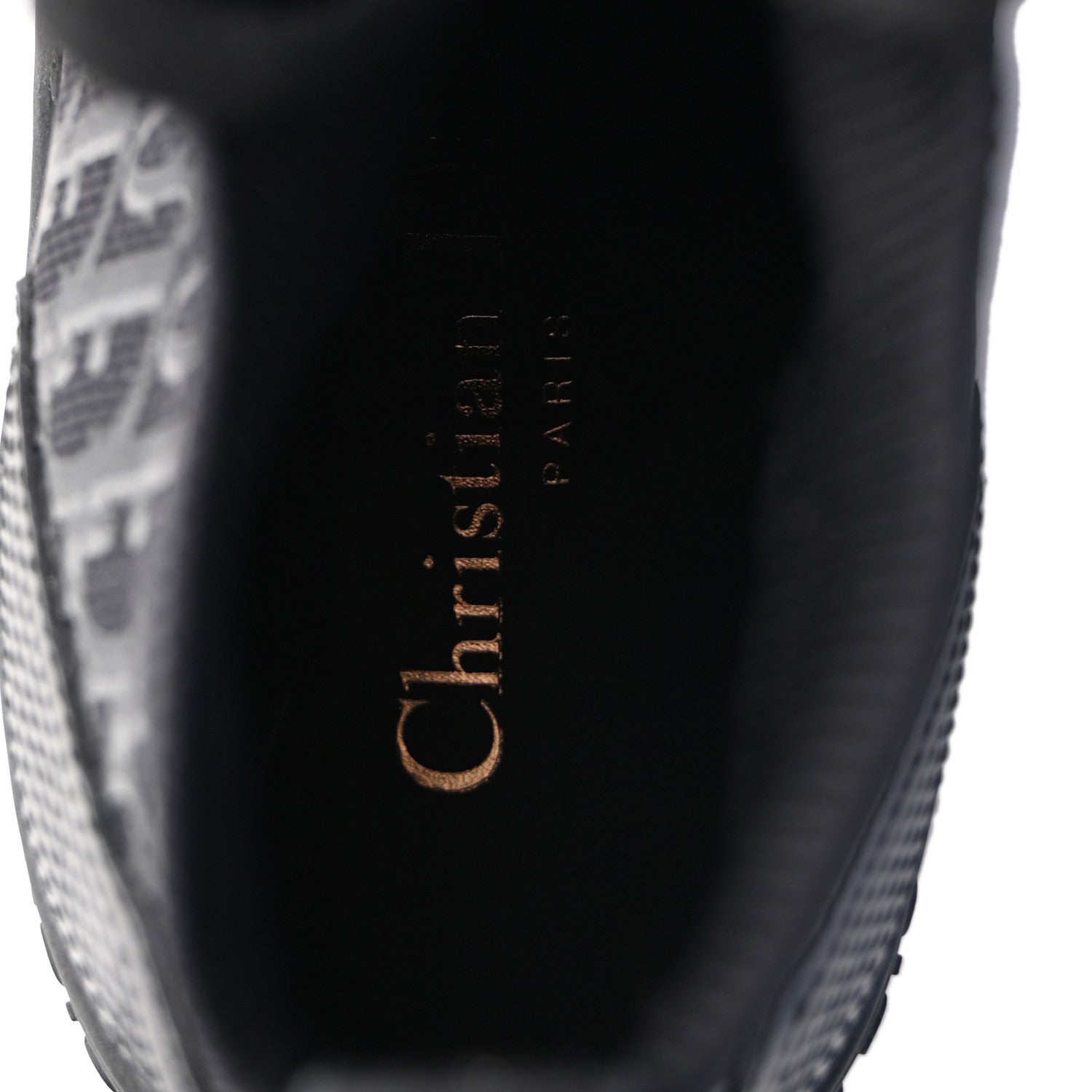 Christian Dior Technical Canvas Mesh Calfskin Womens Matte Oblique Walk'n Dior High Top Sneakers 36.5 Black 8 of 10
