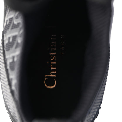 Christian Dior Technical Canvas Mesh Calfskin Womens Matte Oblique Walk'n Dior High Top Sneakers 36.5 Black 8 of 10