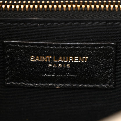 Saint Laurent Lambskin Matelasse Monogram Medium Niki Chain Satchel Ivory 6 of 9