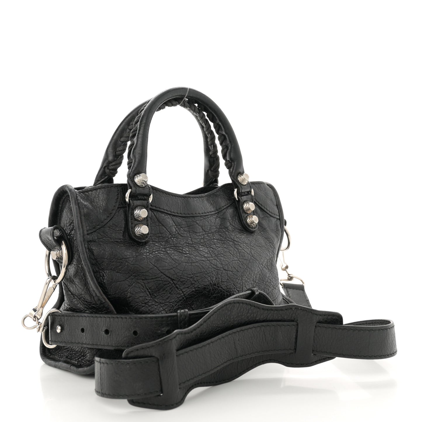 Agneau Giant 12 Silver Hardware Mini City Black