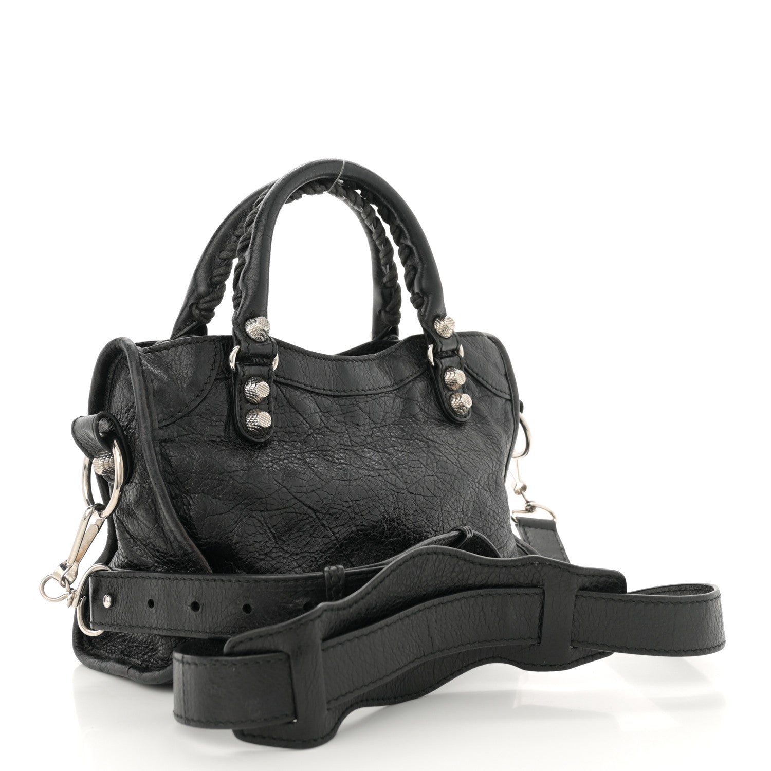 Balenciaga Agneau Giant 12 Silver Hardware Mini City Black 4 of 16